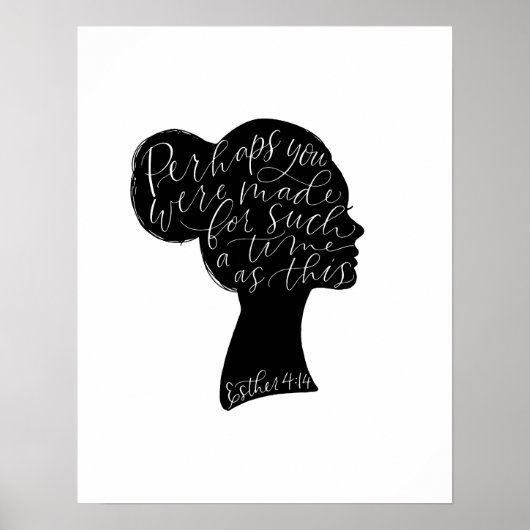 Esther 4:14 Art Print Poster (Vorne)