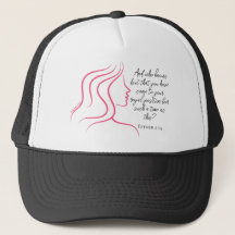 Esther 4:14 Bibel Verse Pink Trucker Hat
