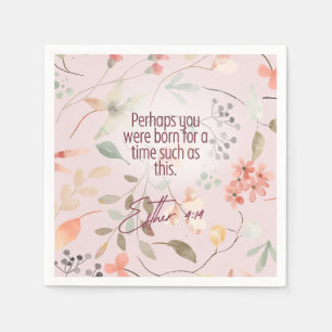 Esther 4:14 Bibelvers Kunst Serviette