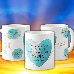 Esther 4:14 Bible Verse Spirituelle Keramik Tasse