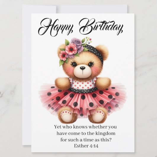 Esther 4:14 Birthday Card Karte (Vorderseite)