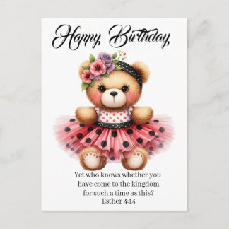 Esther 4:14 Birthday Card Postkarte