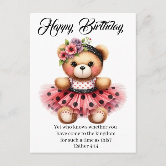 Esther 4:14 Birthday Card Postkarte (Vorderseite)