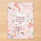 Esther 4:14 Christliche Bibelverse Kunst Acryleinladungen (Vorderseite)