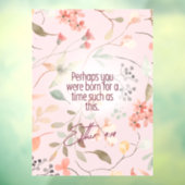 Esther 4:14 Christliche Bibelverse Kunst Fensteraufkleber (Blatt 3)