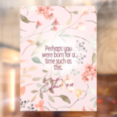 Esther 4:14 Christliche Bibelverse Kunst Fensteraufkleber (Blatt 2)