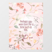 Esther 4:14 Christliche Bibelverse Kunst Fensteraufkleber (Blatt)