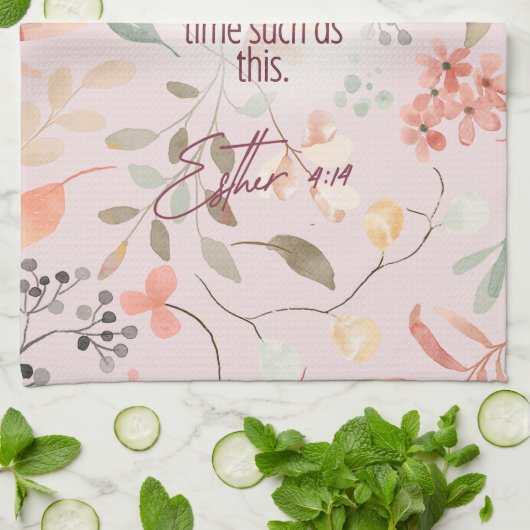 Esther 4:14 Christliche Bibelverse Kunst Geschirrtuch (Gefaltet)