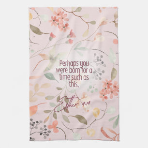 Esther 4:14 Christliche Bibelverse Kunst Geschirrtuch