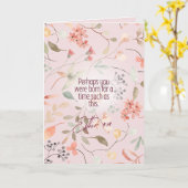 Esther 4:14 Christliche Bibelverse Kunst Karte (Gelbe Blume)