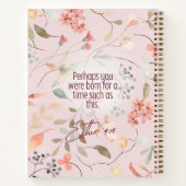 Esther 4:14 Christliche Bibelverse Kunst Notizblock (Rückseite)