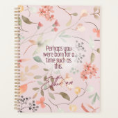 Esther 4:14 Christliche Bibelverse Kunst Planer (Vorderseite)