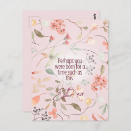 Esther 4:14 Christliche Bibelverse Kunst Postkarte