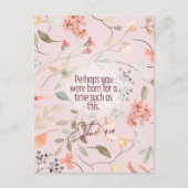 Esther 4:14 Christliche Bibelverse Kunst Postkarte (Vorderseite)