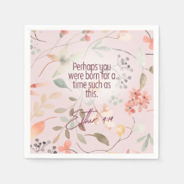 Esther 4:14 Christliche Bibelverse Kunst Serviette