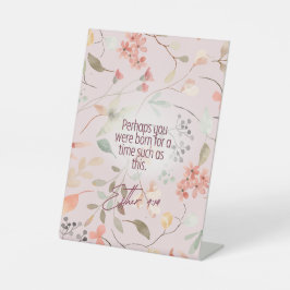 Esther 4:14 Christliche Bibelverse Kunst Sockelschild