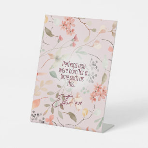 Esther 4:14 Christliche Bibelverse Kunst Sockelschild