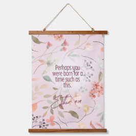 Esther 4:14 Christliche Bibelverse Kunst Wandteppich Mit Holzrahmen