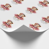 Esther 4:14 Girly Bear Wrapping Paper Geschenkpapier (Ecke)
