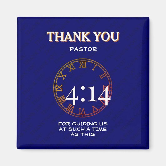 ESTHER 4:14 Herzlichen Dank Magnet (Vorne)