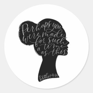 Esther 4:14 Silhouette Aufkleber