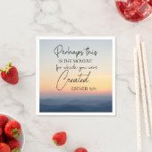 Esther 4:14 Vielleicht ist dies die Zeit der Bibel Serviette (Beispiel)