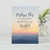 Esther 4 Vielleicht ist dies die Zeit für die Bibe (Stehend Vorderseite)