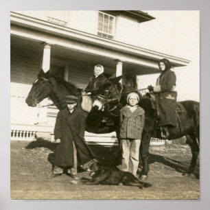 Esther auf dem Donkey Poster