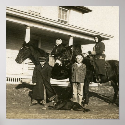 Esther auf dem Donkey Poster (Vorne)