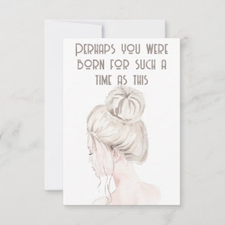 Esther Bible Verse Notecard Mitteilungskarte