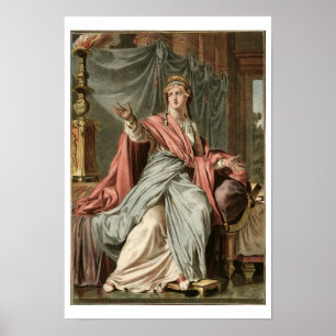 Esther, Kostüm für "Esther" durch Jean Racine, von Poster