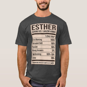 Esther Nutrition Facts Name Nickname Alias Titel F T-Shirt
