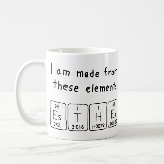 Esther Periodenname Tasse (Links)