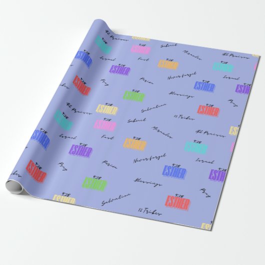 Esther Purim Wrapping Papper 30" Geschenkpapier (Ungerollt)