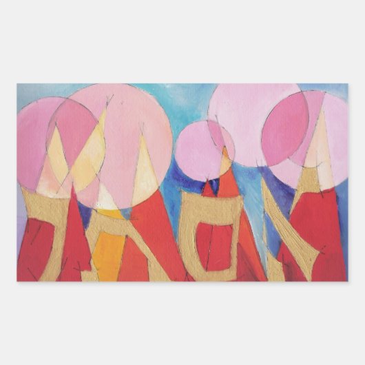 Esther Rechteckiger Aufkleber (Vorderseite)