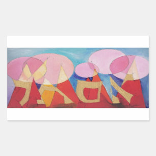 Esther Rechteckiger Aufkleber