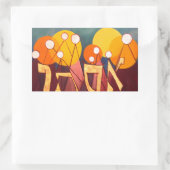 Esther Rechteckiger Aufkleber (Tasche)