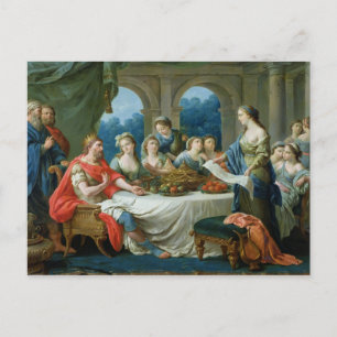 Esther und Ahasuerus, c.1775-80 Postkarte