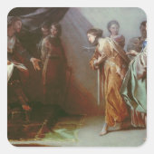 Esther und Ahasuerus Quadratischer Aufkleber (Vorderseite)