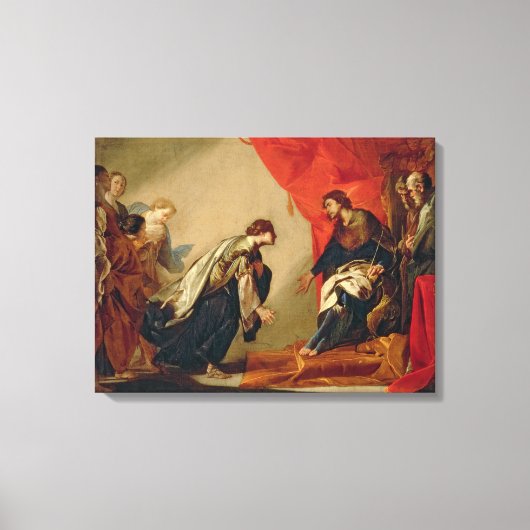 Esther vor Ahasuerus, c.1645-50 (Öl auf ca. Leinwanddruck (Vorderseite)