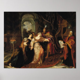 Esther vor Ahasuerus, vor 1697 Poster