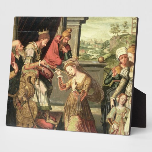 Esther vor König Ahasuerus mit Haman Fotoplatte (Seite)