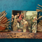 Esther vor König Ahasuerus mit Haman Fotoplatte (Seite)