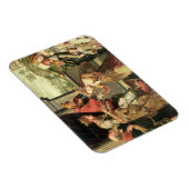 Esther vor König Ahasuerus mit Haman Magnet (Rechte Seite)