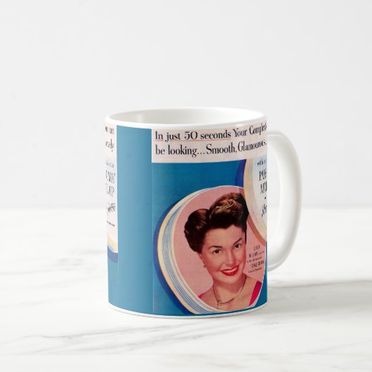 Esther Williams-Make-upanzeige 1951 Kaffeetasse (VorderseiteRechts)