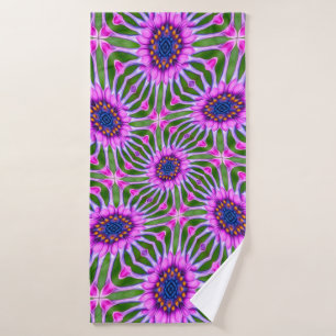 Esthetic Daisy Pattern Badehandtuch