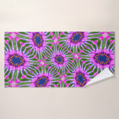 Esthetic Daisy Pattern Badehandtuch (Badehandtuch)