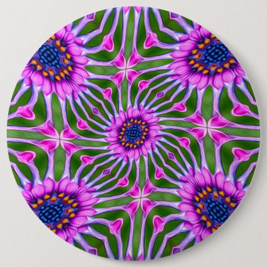 Esthetic Daisy Pattern Button (Vorderseite)