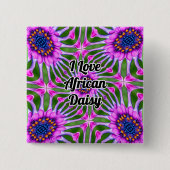 Esthetic Daisy Pattern Button (Vorderseite)