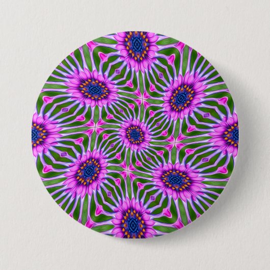 Esthetic Daisy Pattern Button (Vorderseite)